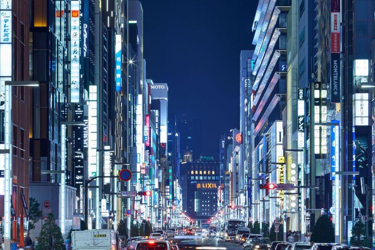 The B Ginza Hotell Tokyo prefektur Exteriör bild